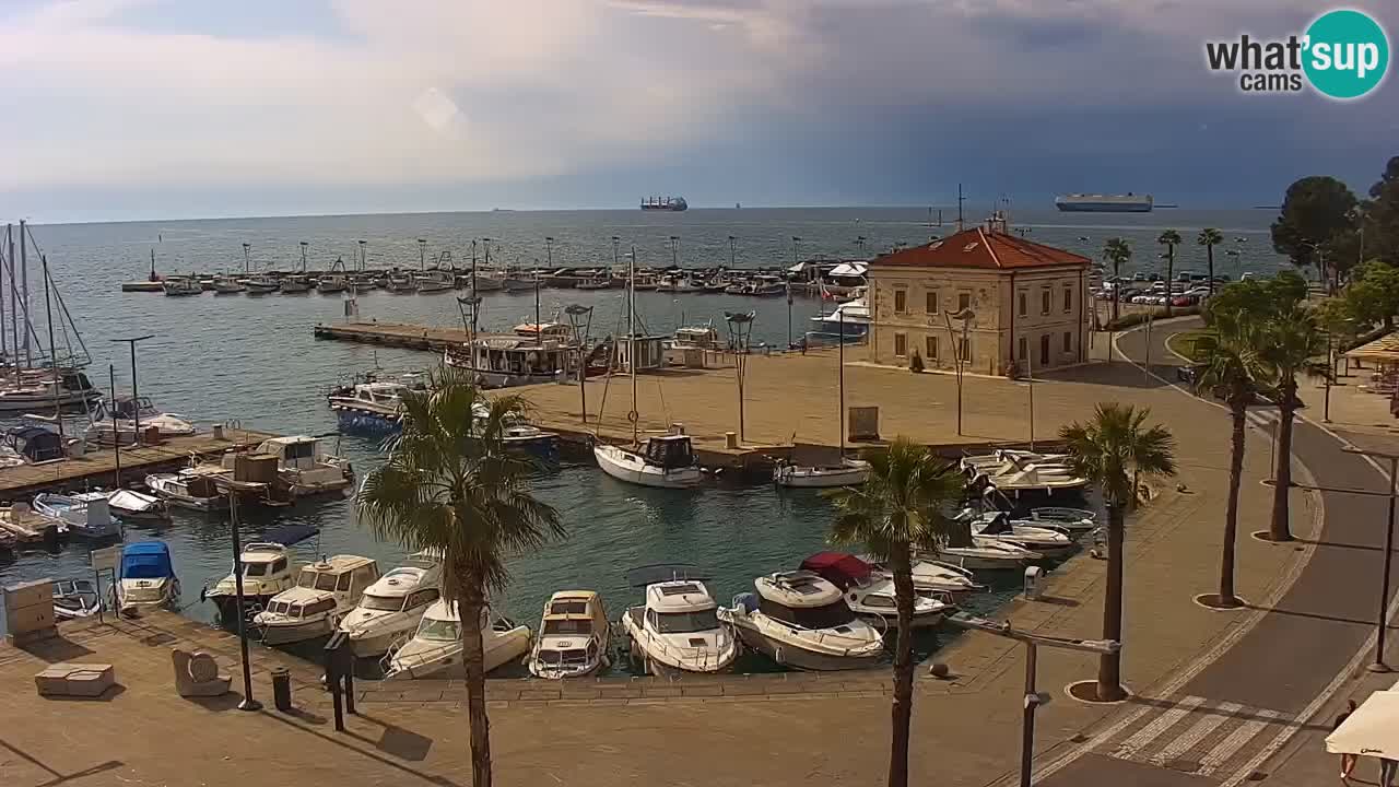 Il porto di Koper – Capodistria live webcam – porto crociere e mercantile – Slovenia