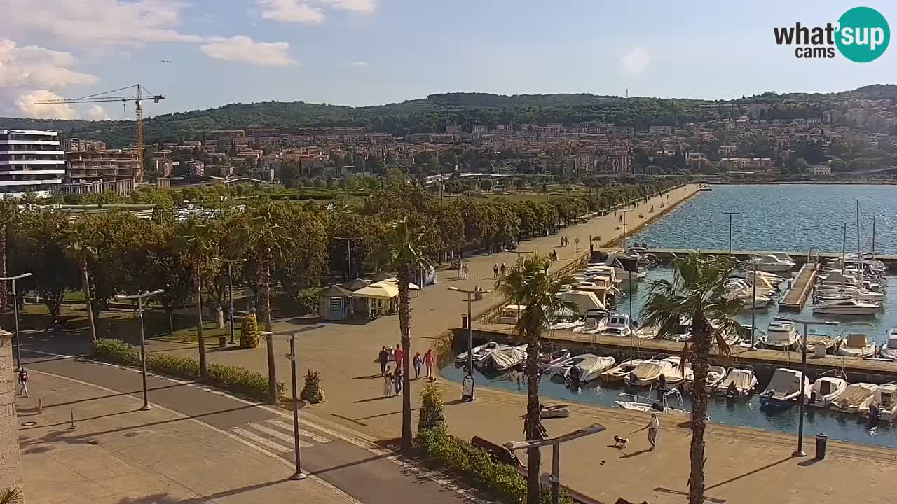 Der Hafen von Koper Live-Webcam – Kreuzfahrt- und Frachthafen – Slowenien