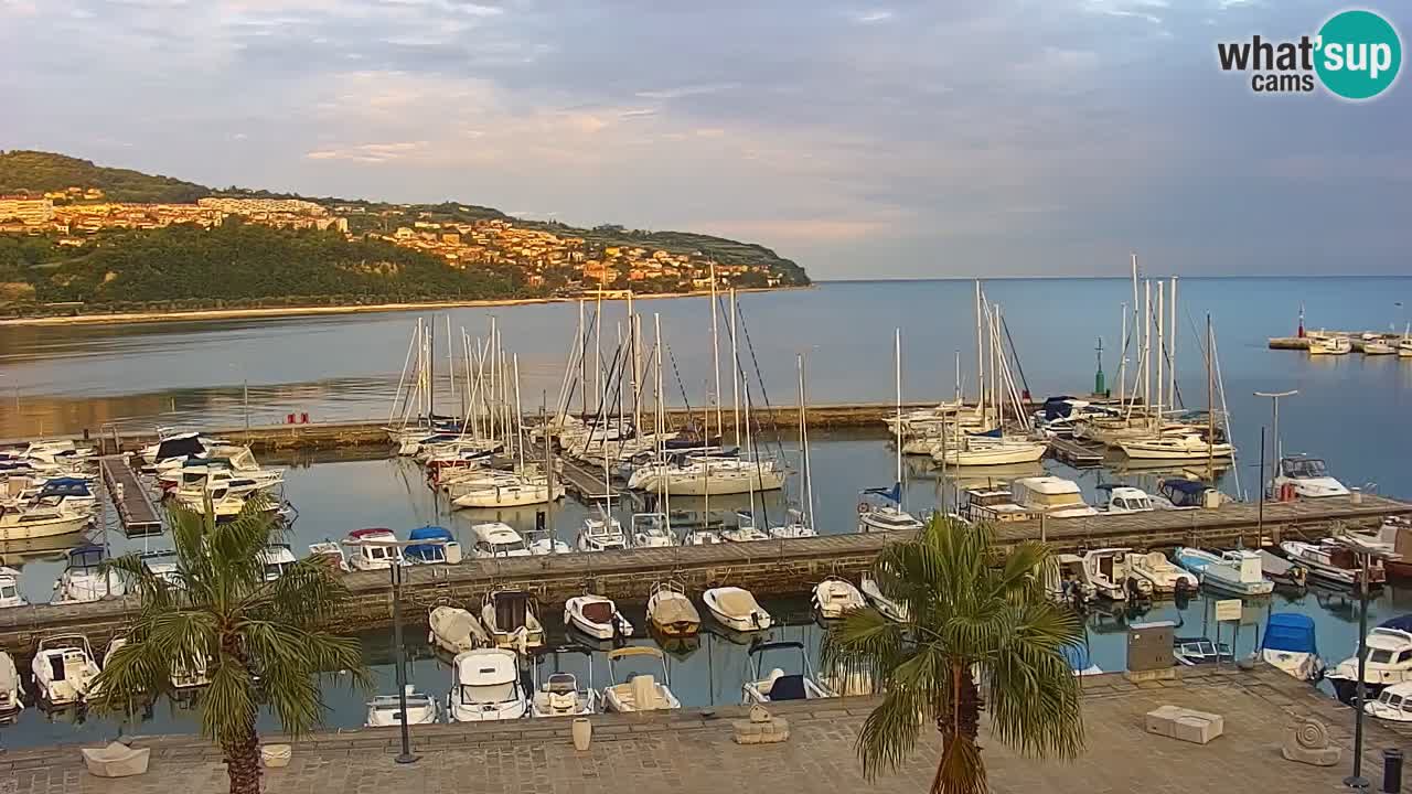 Webcam Capodistria – marina e lungo mare dall’Hotel Grand Koper
