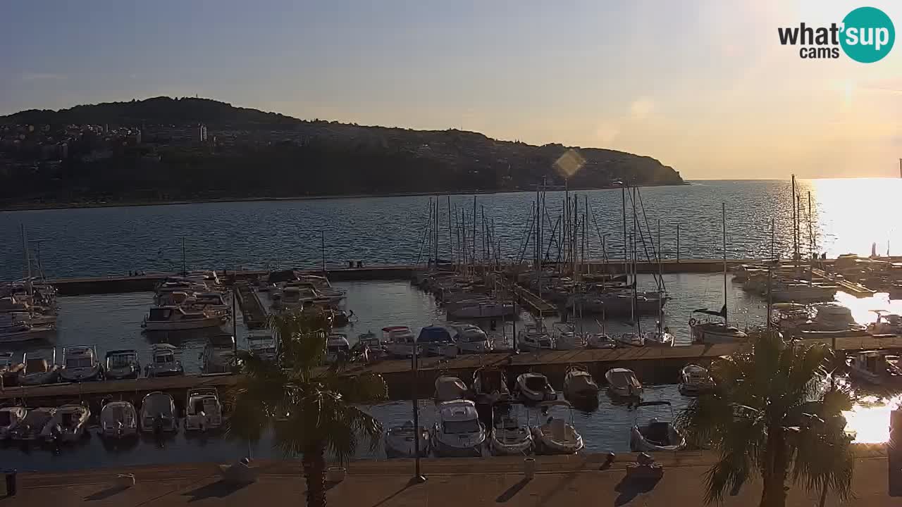 Webcam Capodistria – marina e lungo mare dall’Hotel Grand Koper