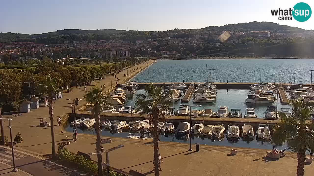 Web kamera Koper – marina i promenada – hotel Grand Koper