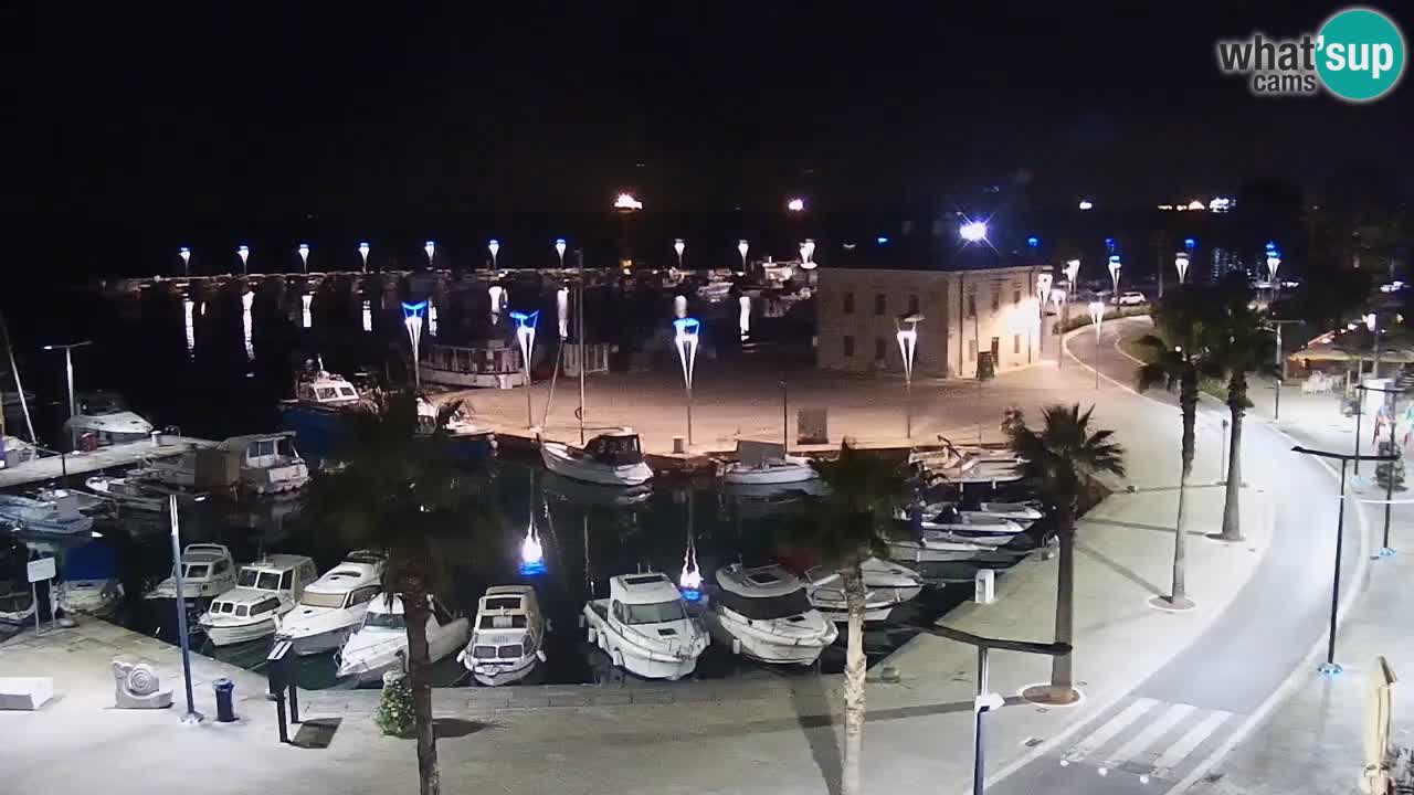Webcam Koper – Panorama de la marina et de la promenade depuis le Grand Hotel Koper