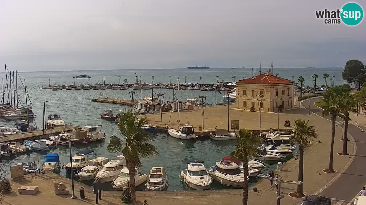 Webcam Capodistria – marina e lungo mare dall’Hotel Grand Koper