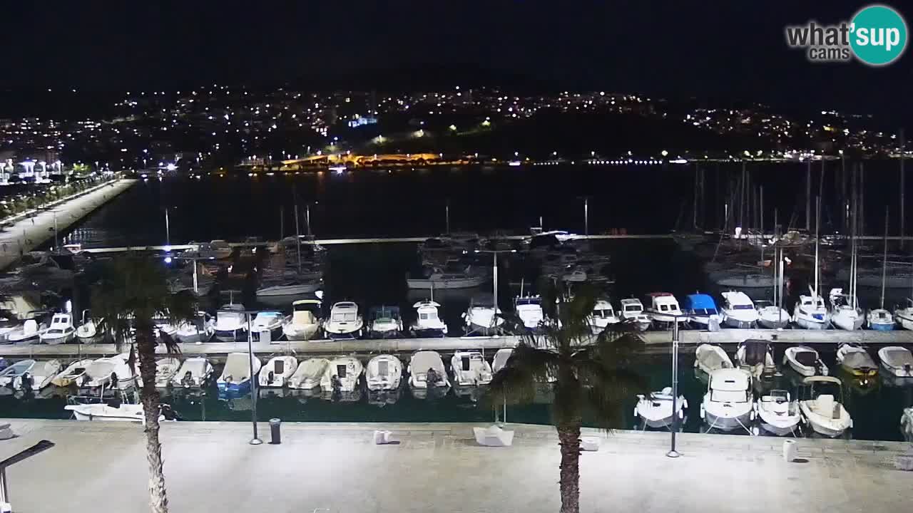 Spletna kamera Koper – Panorama na marino in promenado s Hotela Grand Koper
