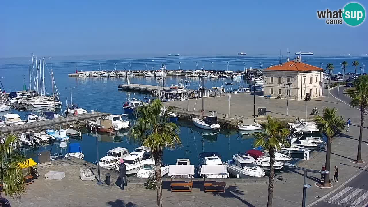 Web kamera Koper – marina i promenada – hotel Grand Koper