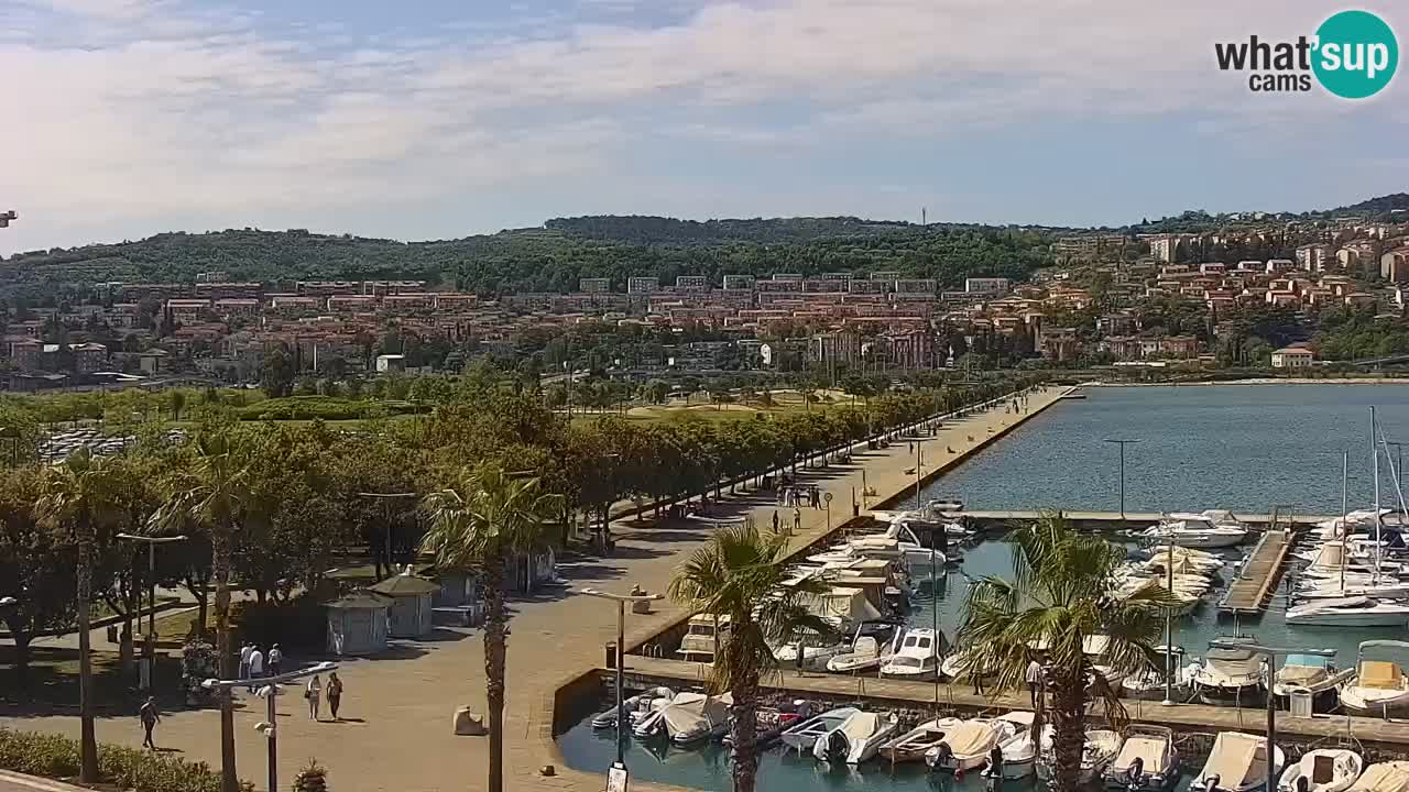 Il porto di Koper – Capodistria live webcam – porto crociere e mercantile – Slovenia
