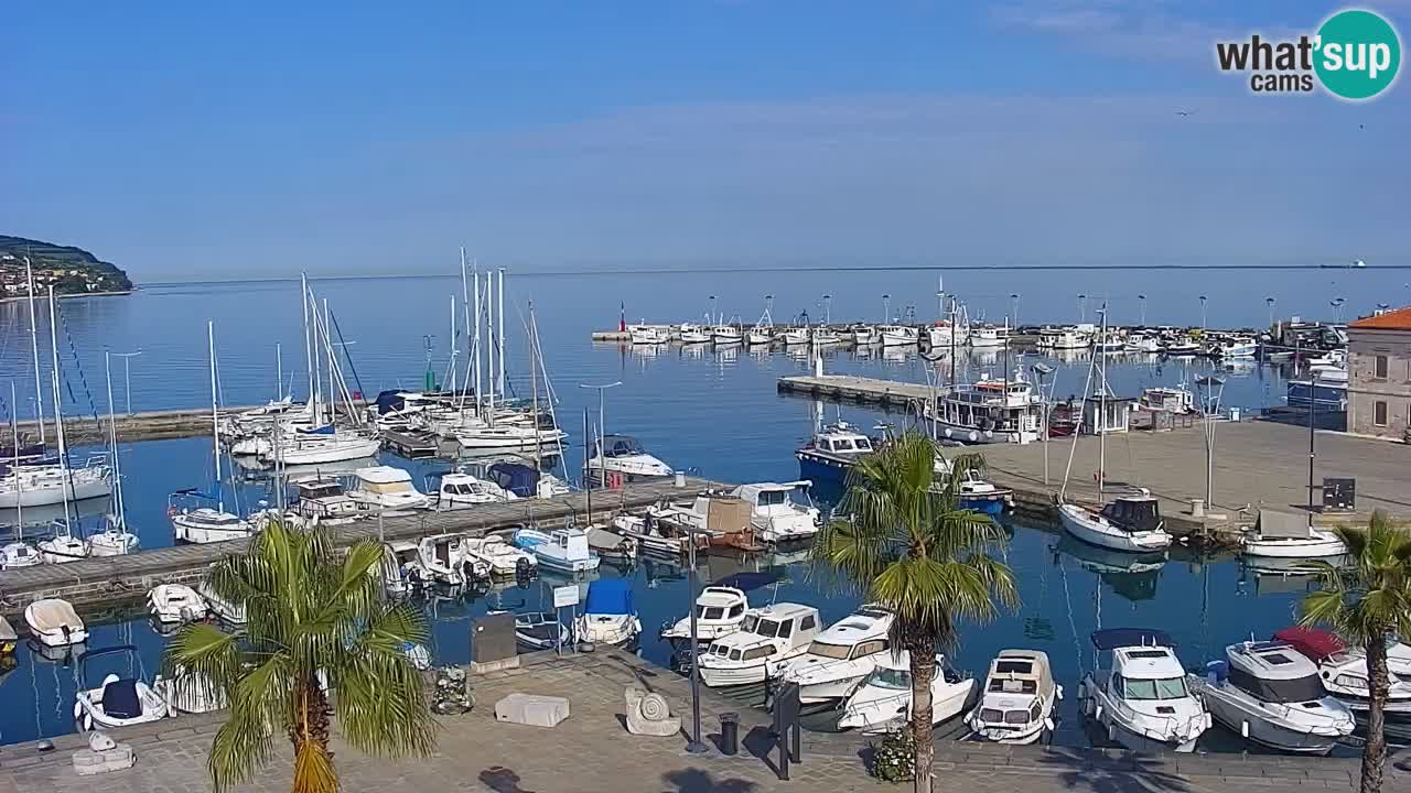 Spletna kamera Luka Koper v živo – Potniški terminal in tovorno pristanišče – Slovenija