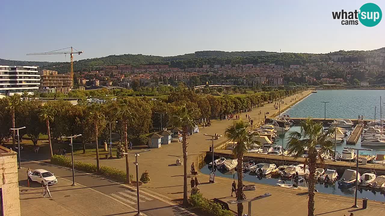 Il porto di Koper – Capodistria live webcam – porto crociere e mercantile – Slovenia