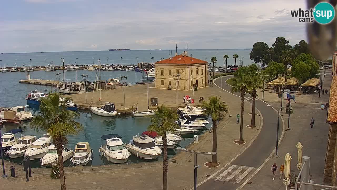 Il porto di Koper – Capodistria live webcam – porto crociere e mercantile – Slovenia