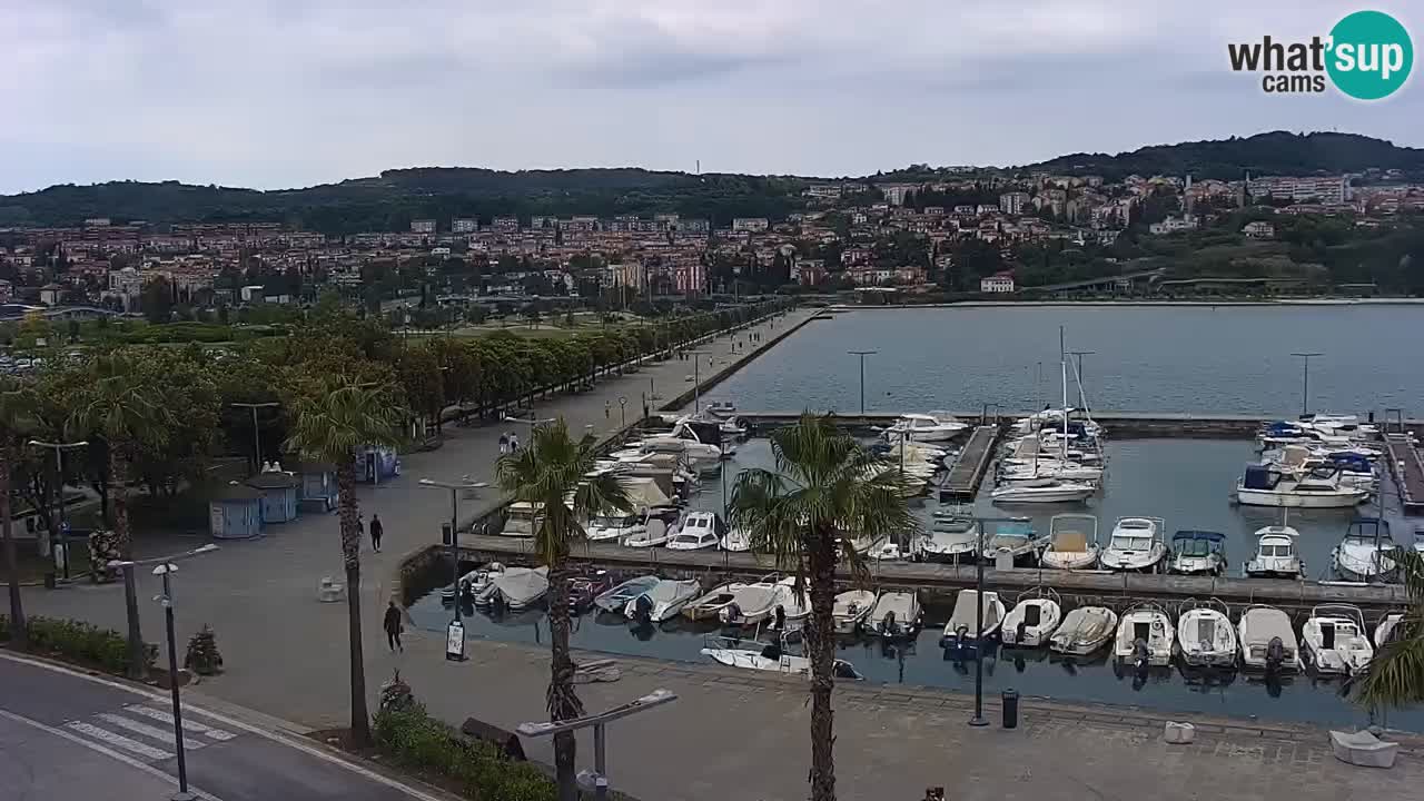 Web kamera Koper – marina i promenada – hotel Grand Koper