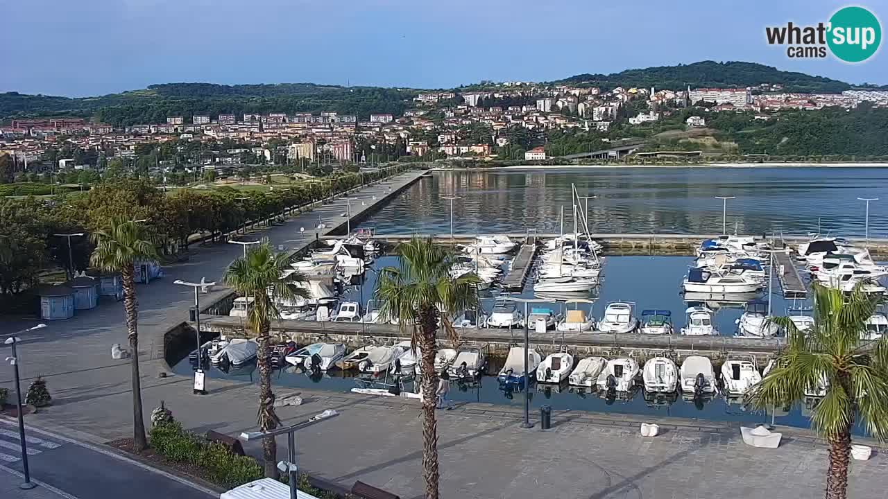 Webcam Capodistria – marina e lungo mare dall’Hotel Grand Koper