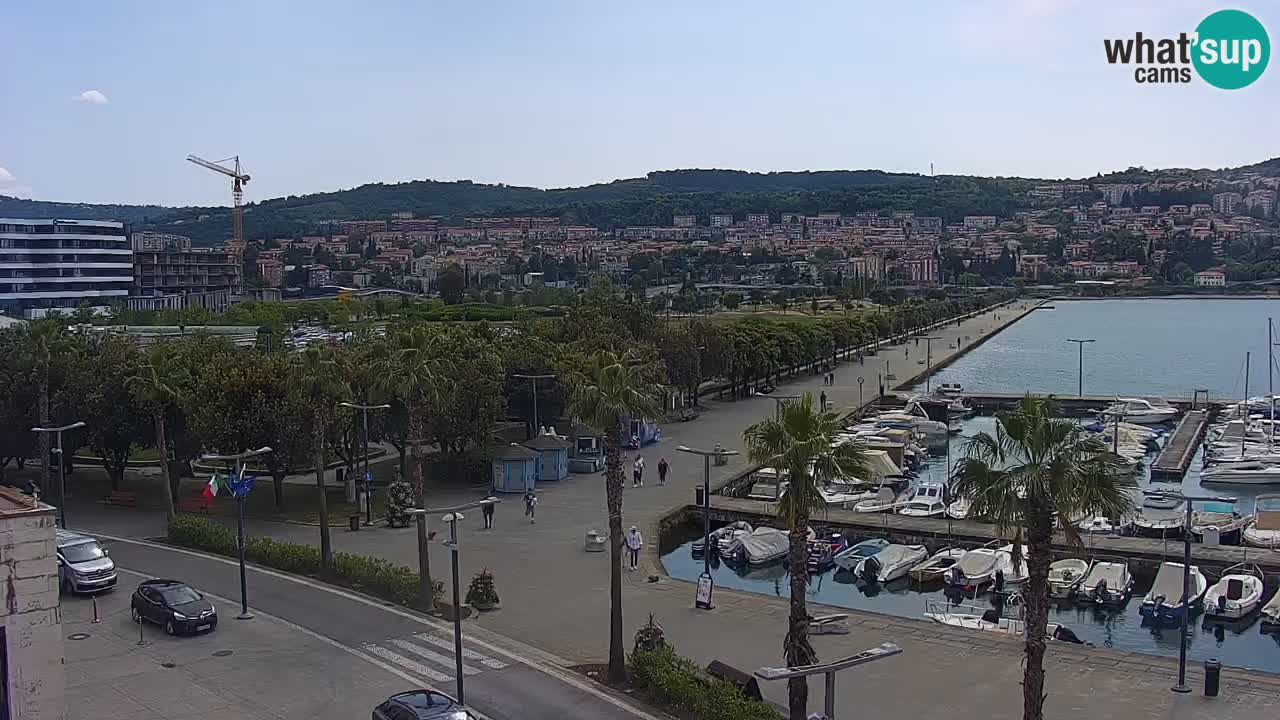 Webcam Capodistria – marina e lungo mare dall’Hotel Grand Koper