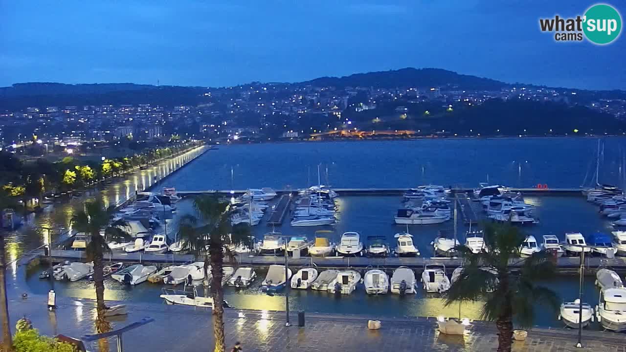 Webcam Capodistria – marina e lungo mare dall’Hotel Grand Koper