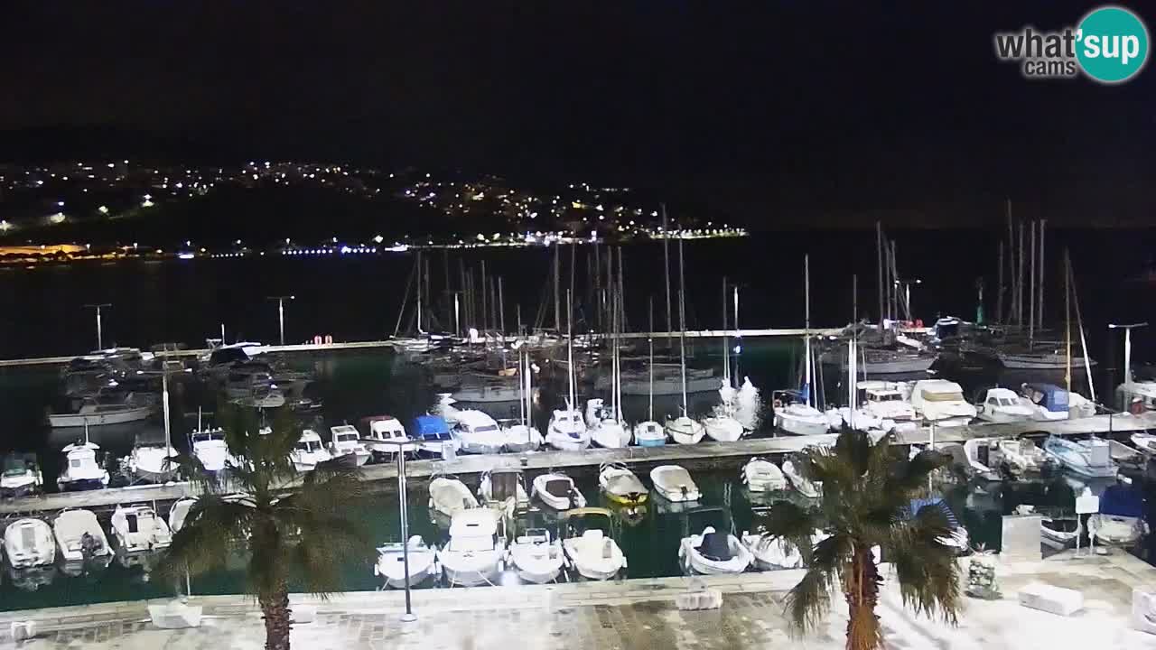 Webcam Koper – Panorama de la marina et de la promenade depuis le Grand Hotel Koper