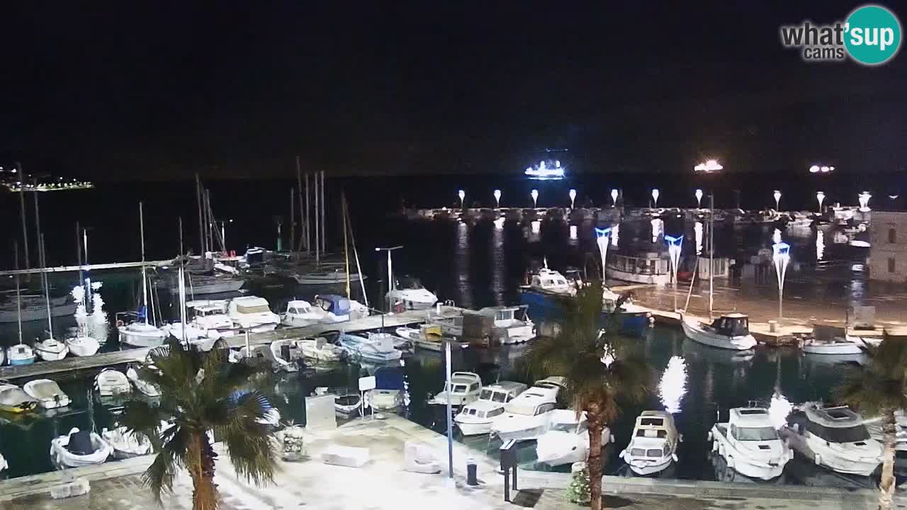 Webcam Capodistria – marina e lungo mare dall’Hotel Grand Koper