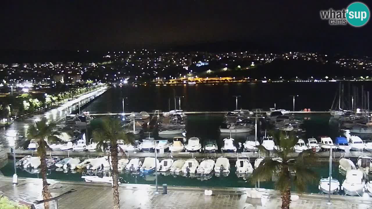 Webcam Koper – Panorama de la marina et de la promenade depuis le Grand Hotel Koper