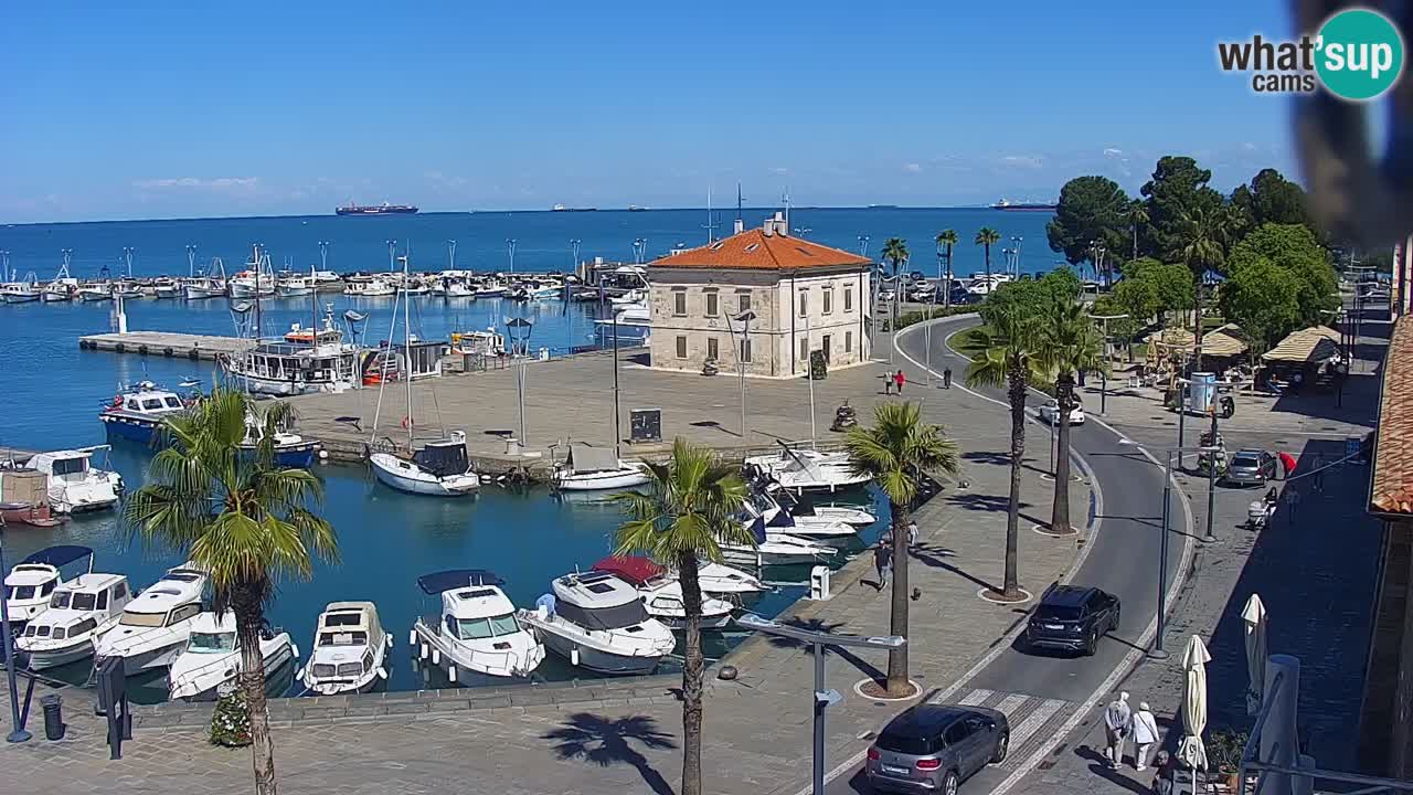 Il porto di Koper – Capodistria live webcam – porto crociere e mercantile – Slovenia