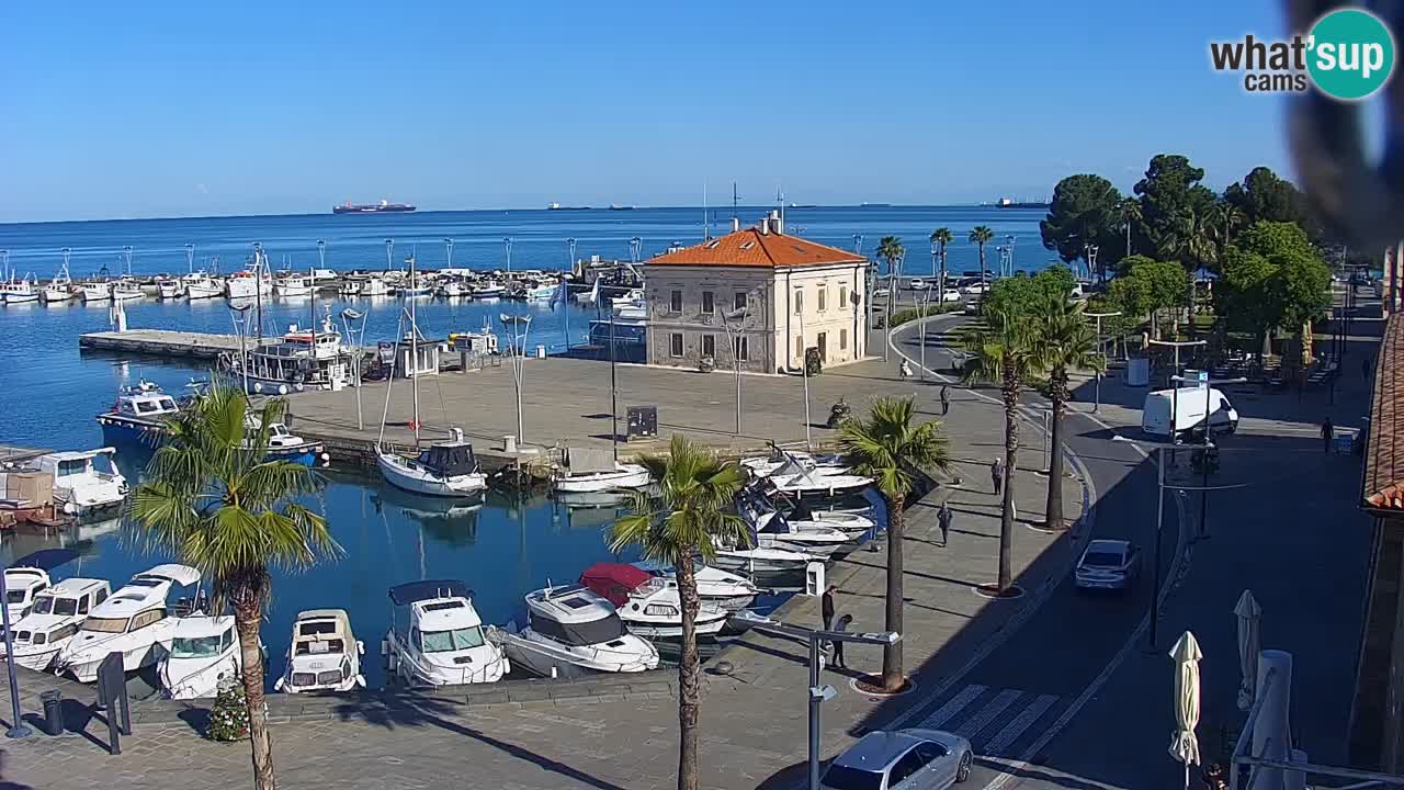Il porto di Koper – Capodistria live webcam – porto crociere e mercantile – Slovenia