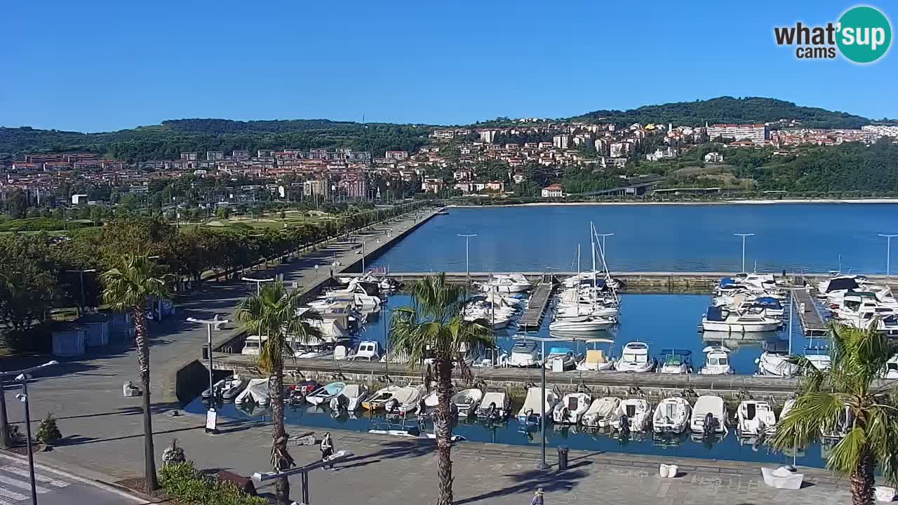 Il porto di Koper – Capodistria live webcam – porto crociere e mercantile – Slovenia