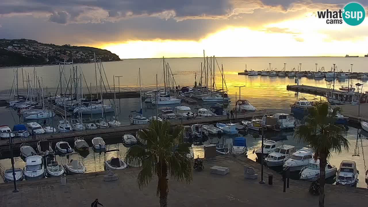 Web kamera Koper – marina i promenada – hotel Grand Koper