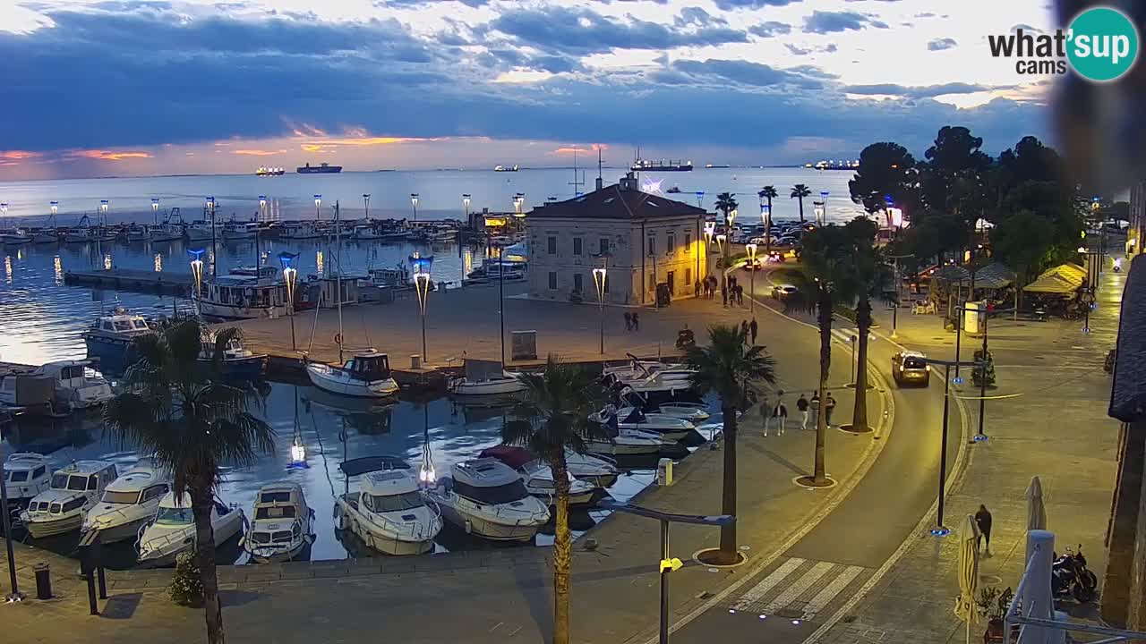Web kamera Koper – marina i promenada – hotel Grand Koper