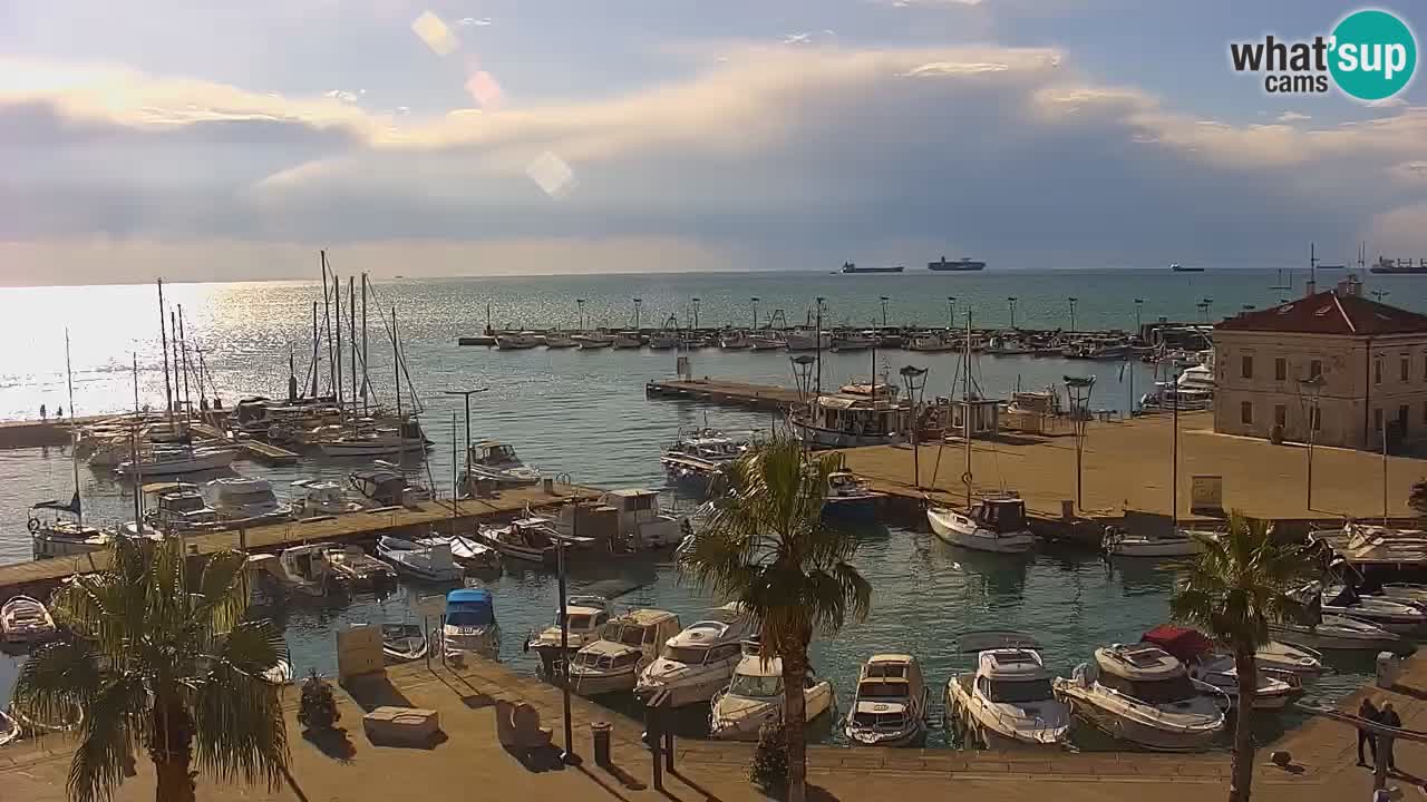 Webcam Capodistria – marina e lungo mare dall’Hotel Grand Koper