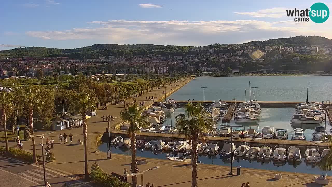 Webcam Capodistria – marina e lungo mare dall’Hotel Grand Koper