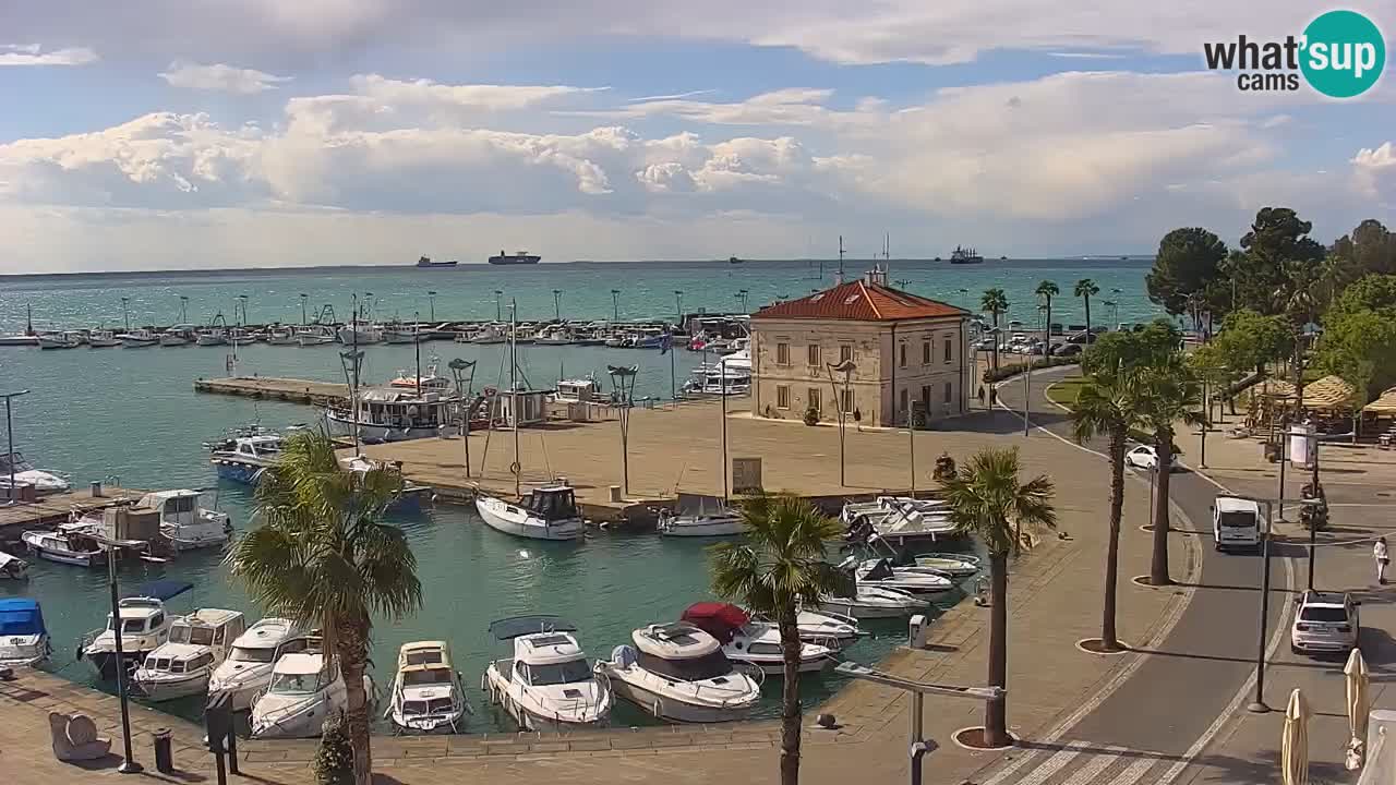 Web kamera Koper – marina i promenada – hotel Grand Koper
