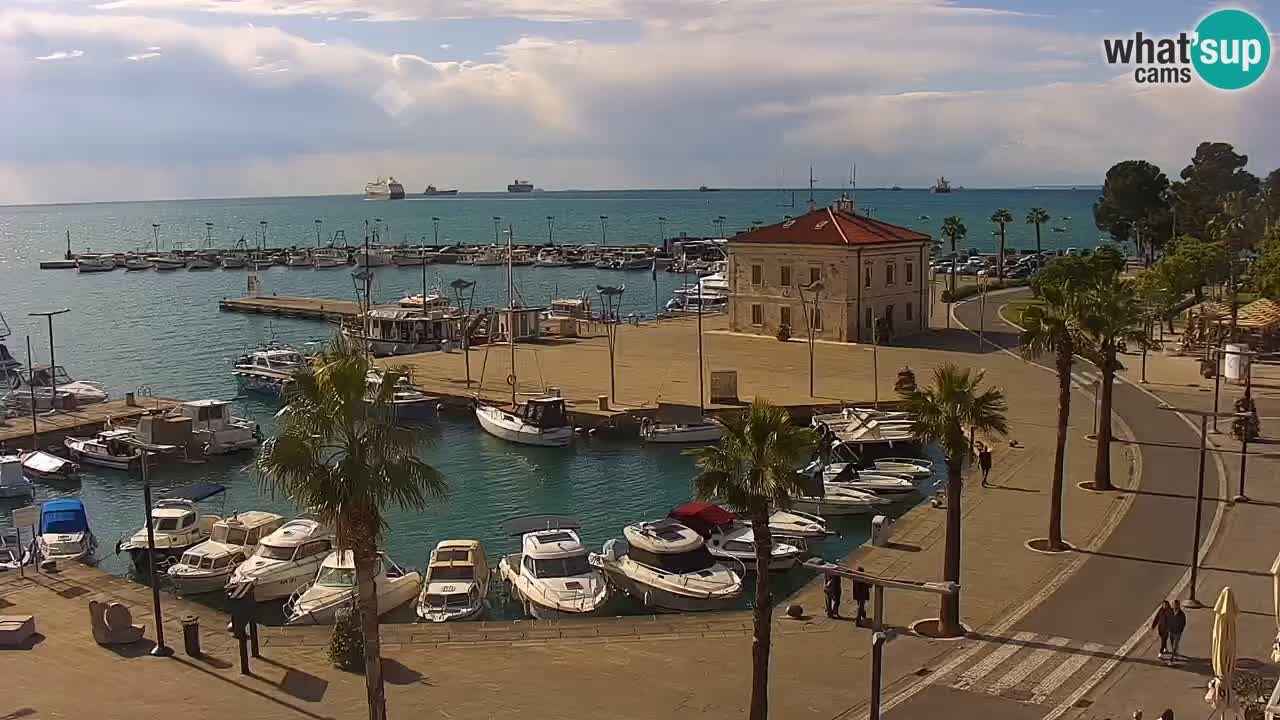 Web kamera Koper – marina i promenada – hotel Grand Koper