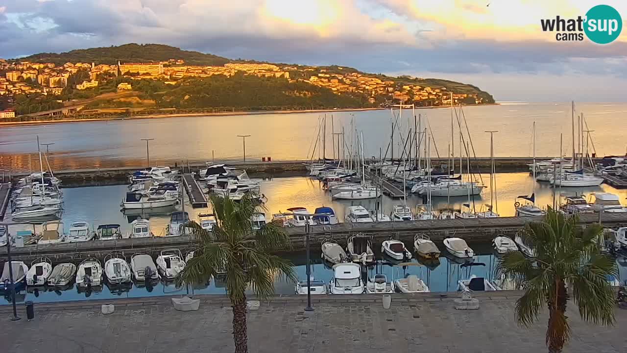 Webcam Capodistria – marina e lungo mare dall’Hotel Grand Koper