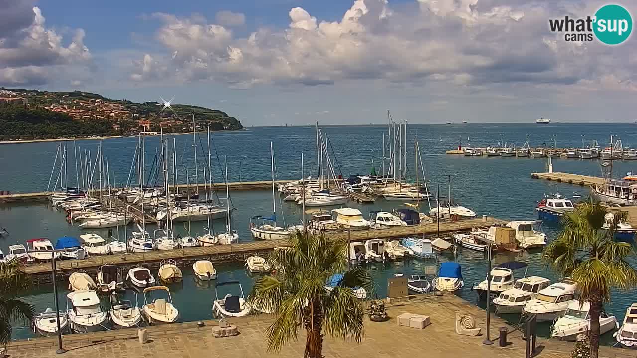 Webcam Capodistria – marina e lungo mare dall’Hotel Grand Koper