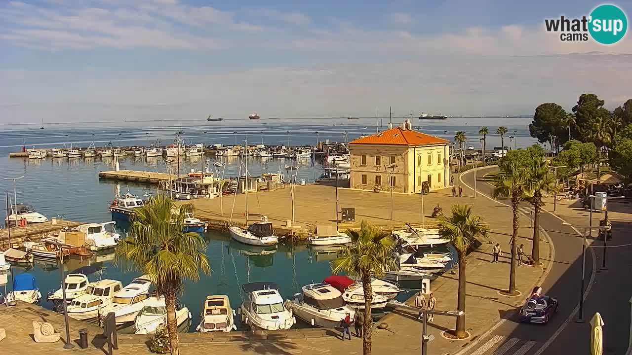 Webcam Capodistria – marina e lungo mare dall’Hotel Grand Koper