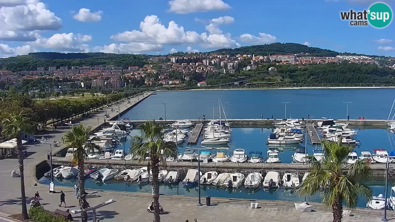 Luka Kopar uživo web kamera – Turistički terminal i teretna luka – Slovenija