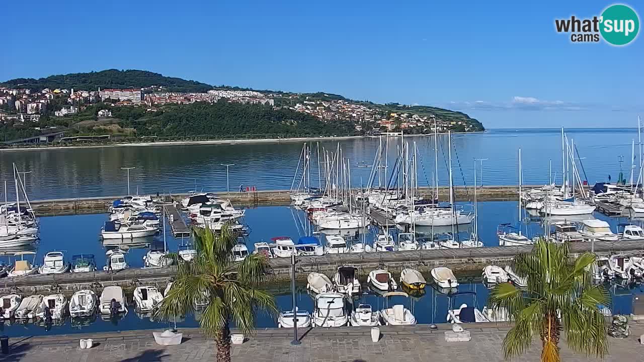Webcam Capodistria – marina e lungo mare dall’Hotel Grand Koper
