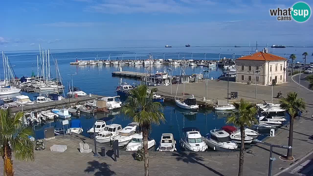Webcam Capodistria – marina e lungo mare dall’Hotel Grand Koper