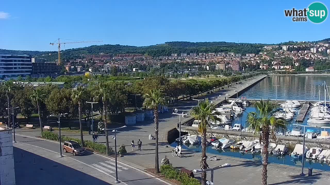 Il porto di Koper – Capodistria live webcam – porto crociere e mercantile – Slovenia