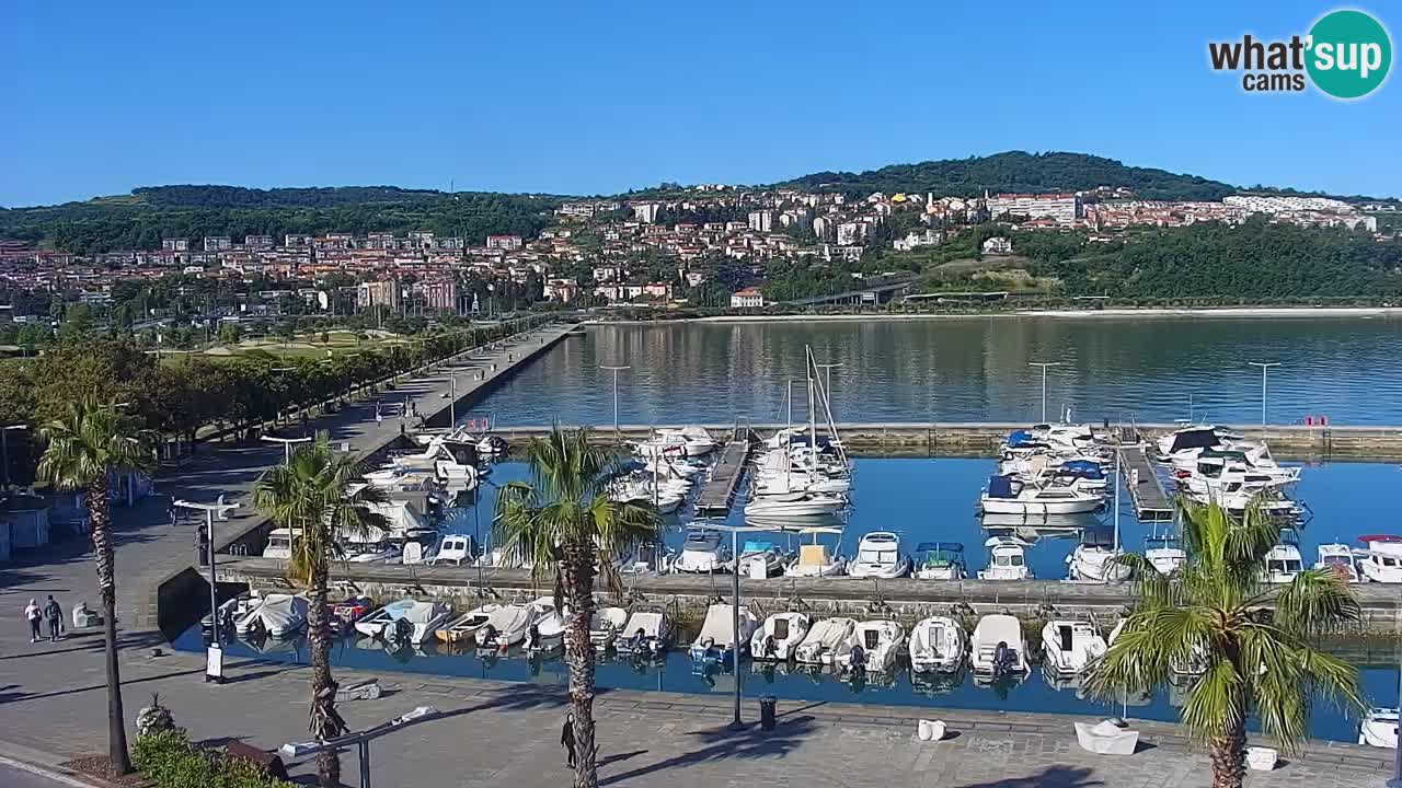 Web kamera Koper – marina i promenada – hotel Grand Koper
