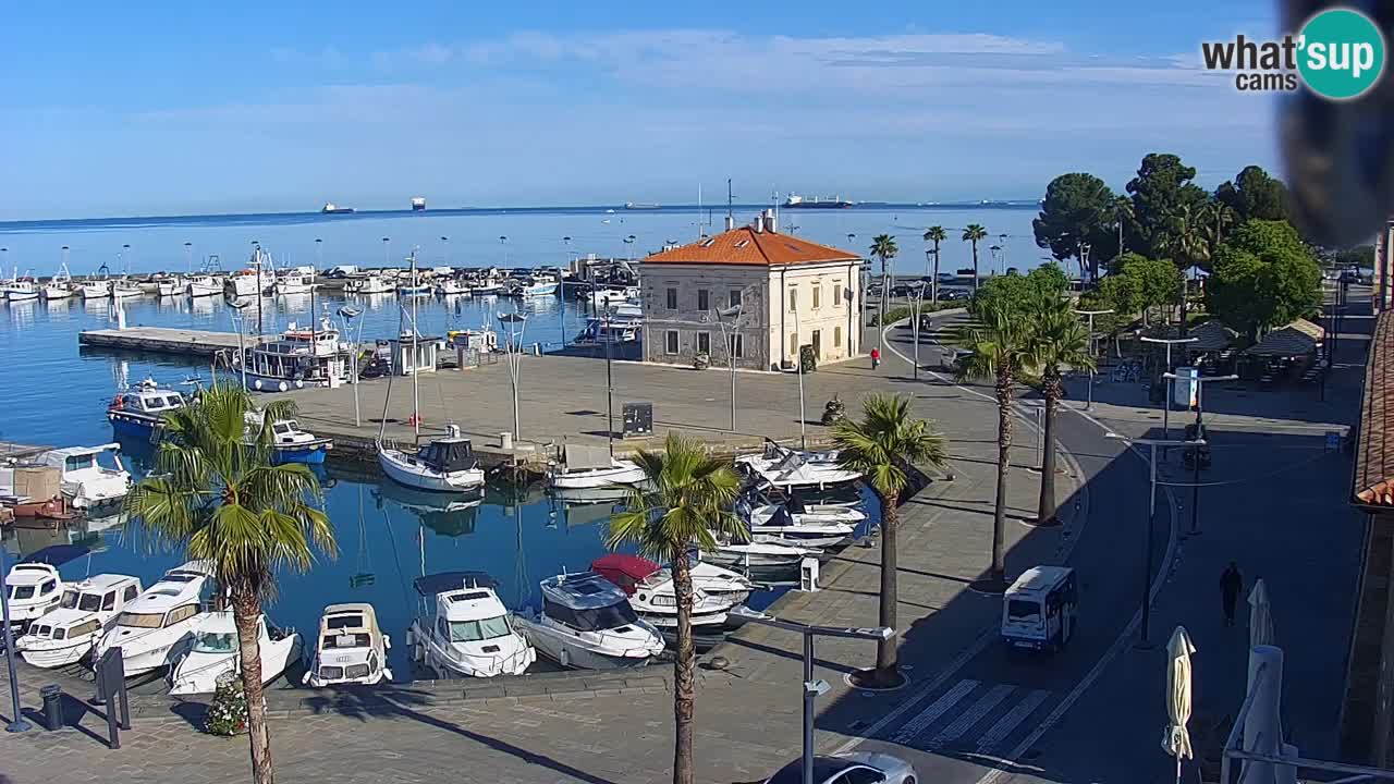 Web kamera Koper – marina i promenada – hotel Grand Koper