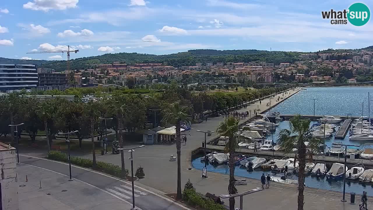 Web kamera Koper – marina i promenada – hotel Grand Koper