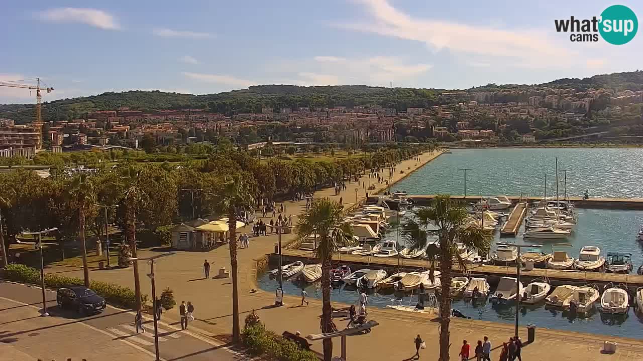 Web kamera Koper – marina i promenada – hotel Grand Koper