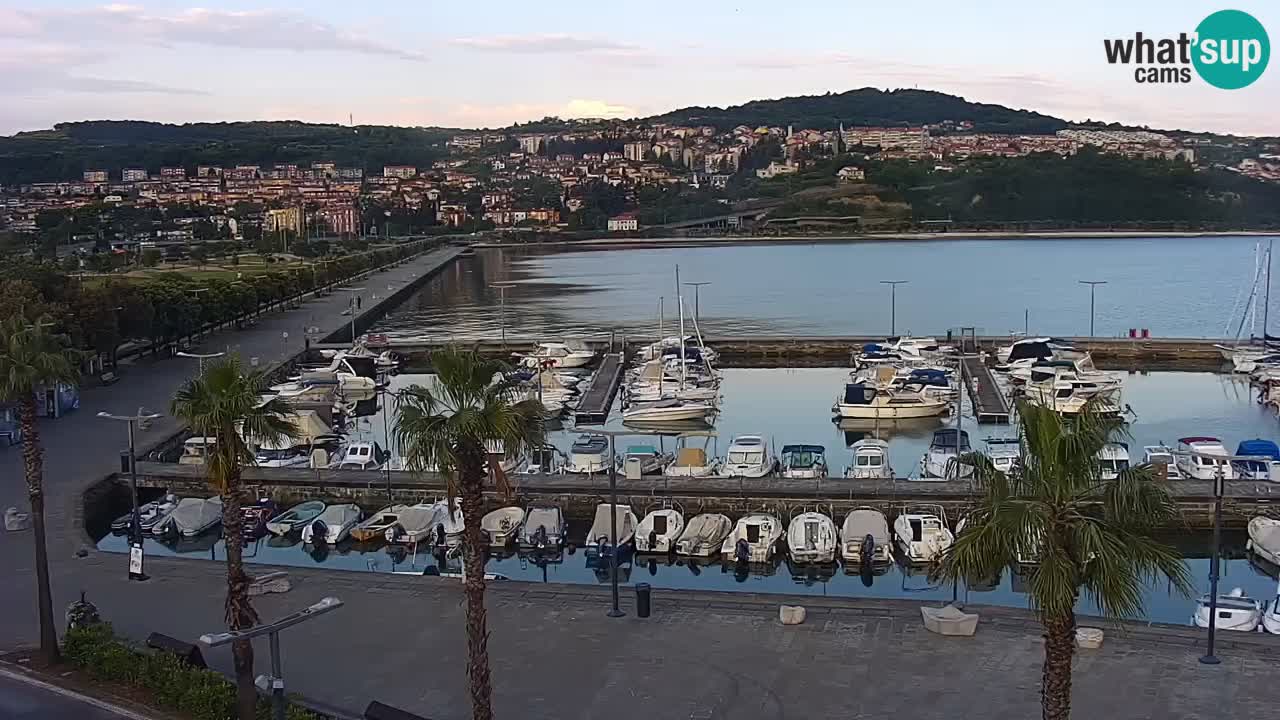 Webcam Capodistria – marina e lungo mare dall’Hotel Grand Koper