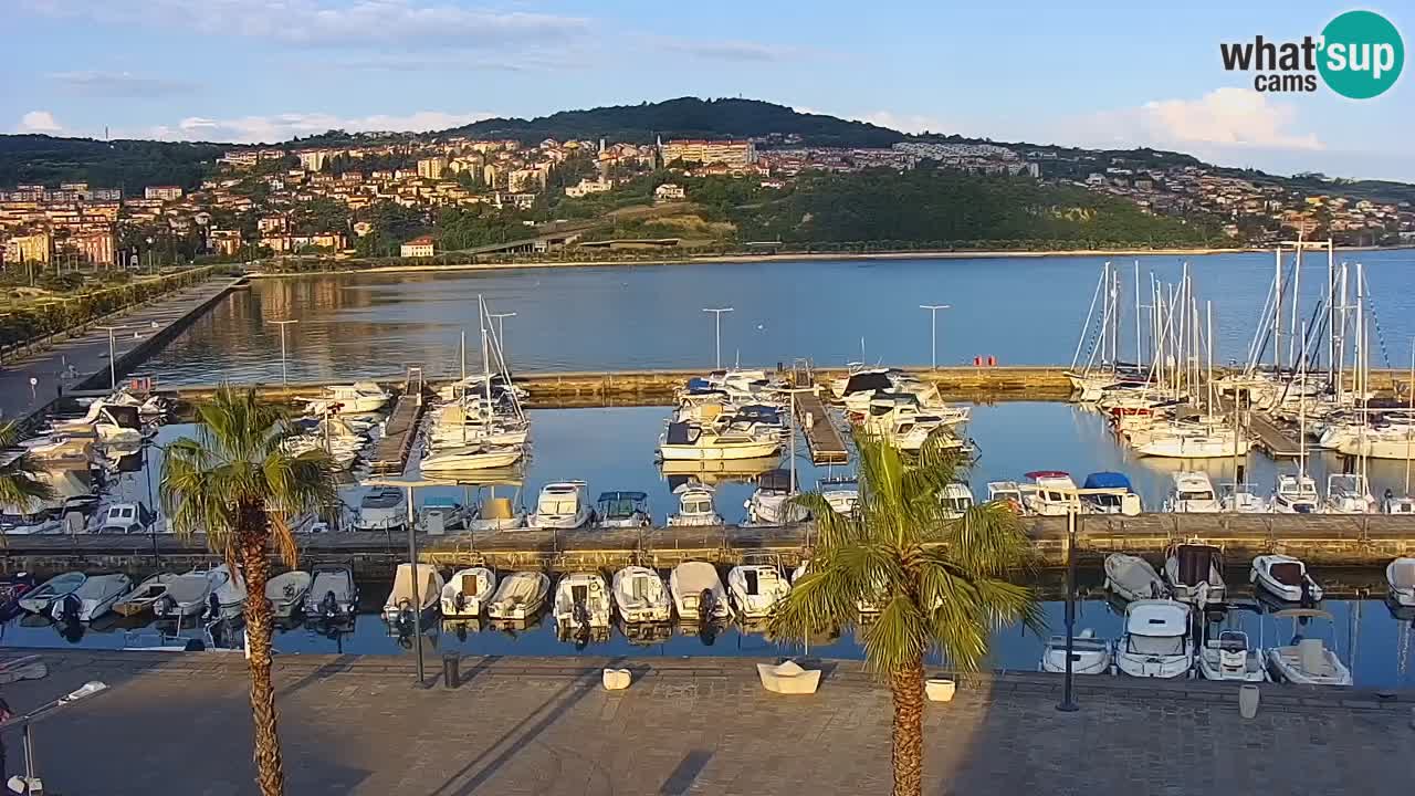 Webcam Capodistria – marina e lungo mare dall’Hotel Grand Koper