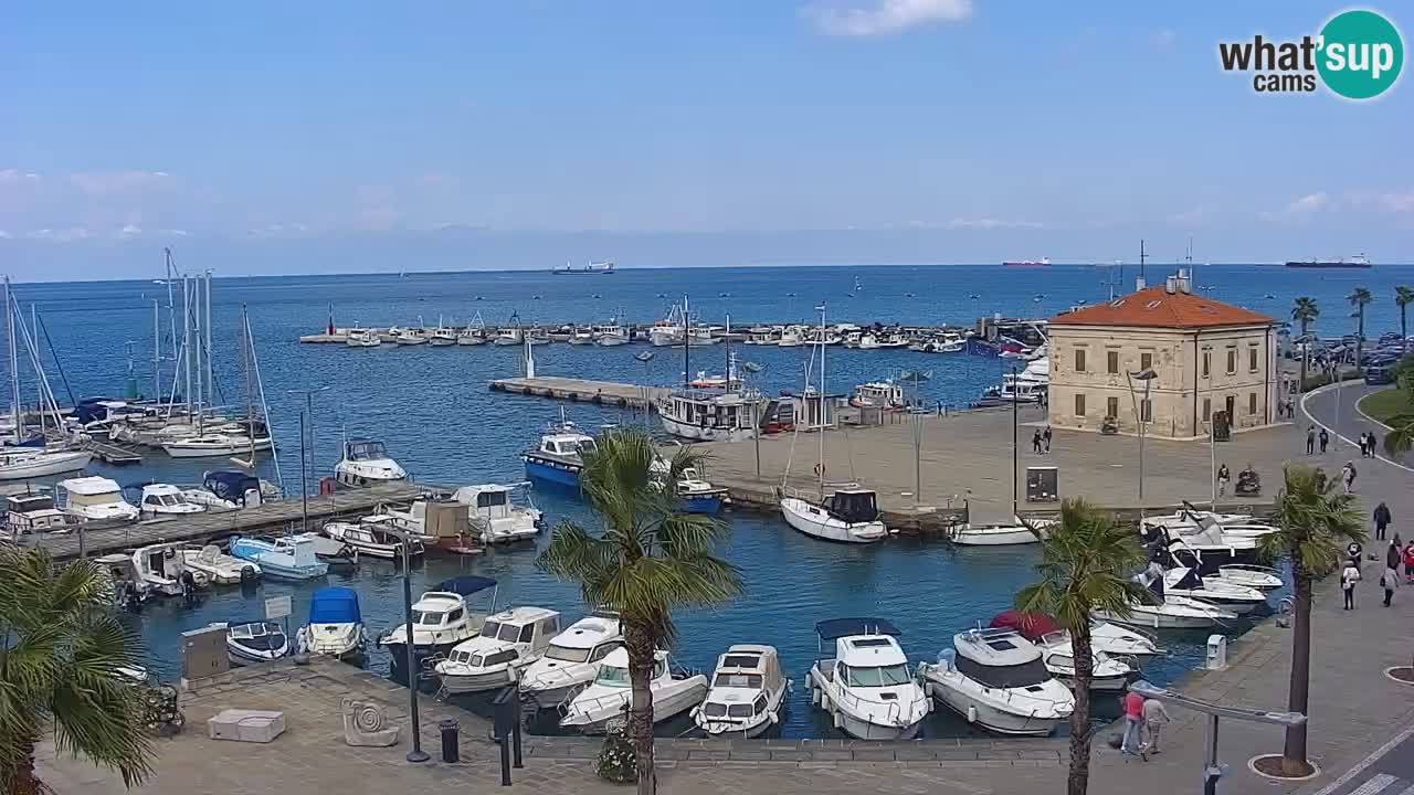 Il porto di Koper – Capodistria live webcam – porto crociere e mercantile – Slovenia