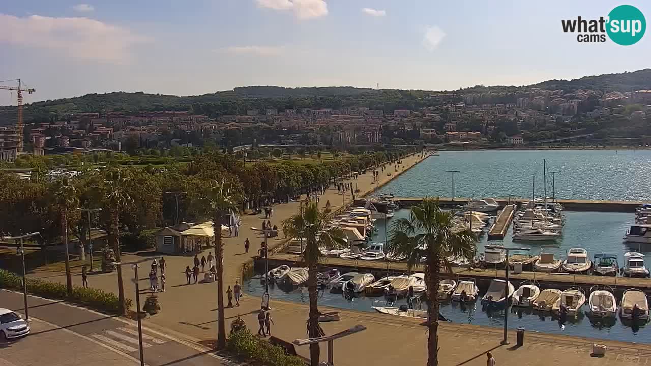 Web kamera Koper – marina i promenada – hotel Grand Koper
