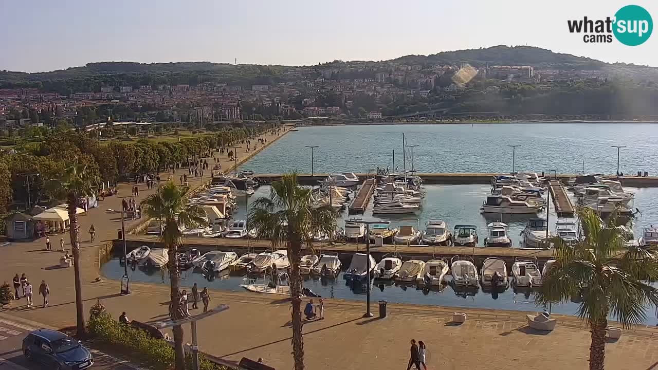 Web kamera Koper – marina i promenada – hotel Grand Koper