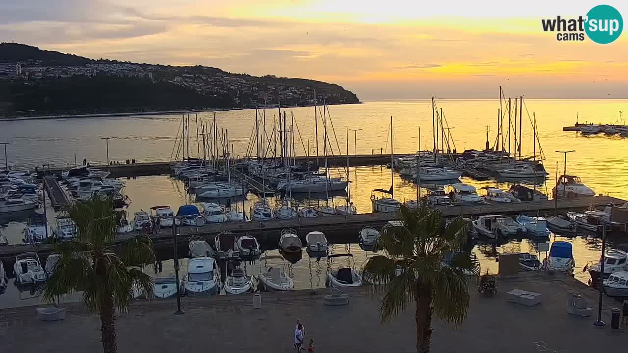 Webcam Capodistria – marina e lungo mare dall’Hotel Grand Koper