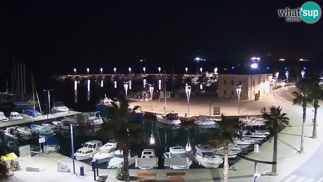 Camera en vivo Koper – puerto deportivo y paseo marítimo desde el Hotel Grand Koper