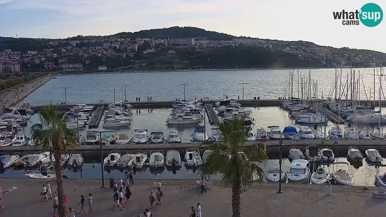 Spletna kamera Luka Koper v živo – Potniški terminal in tovorno pristanišče – Slovenija