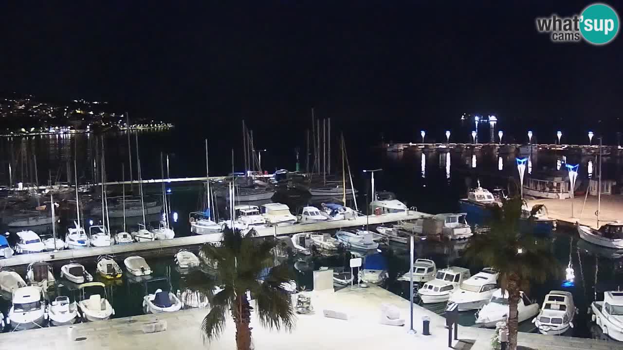 Camera en vivo Koper – puerto deportivo y paseo marítimo desde el Hotel Grand Koper