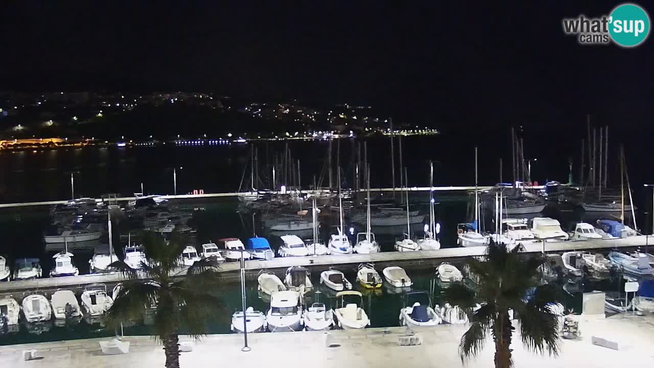 Spletna kamera Koper – Panorama na marino in promenado s Hotela Grand Koper